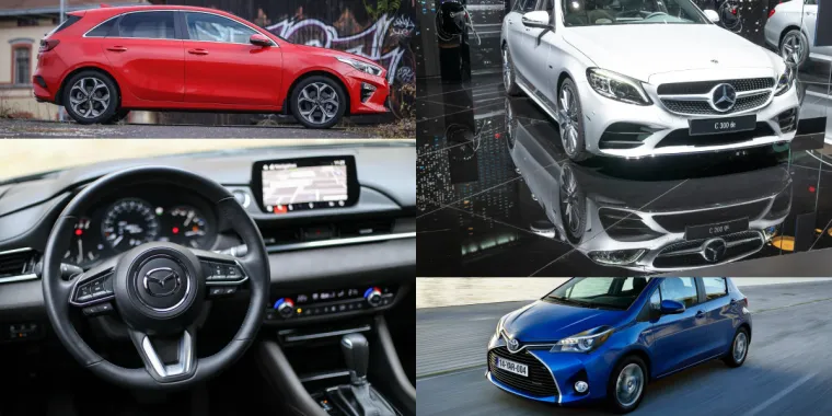 U ovoj kategoriji pet posljednjih mjesta na ljestvici zauzimaju Kia, Fiat, Daewoo, Zastava i Lada kojih je na tehničkom pregledu čak 30 do 40 posto bilo neispravno