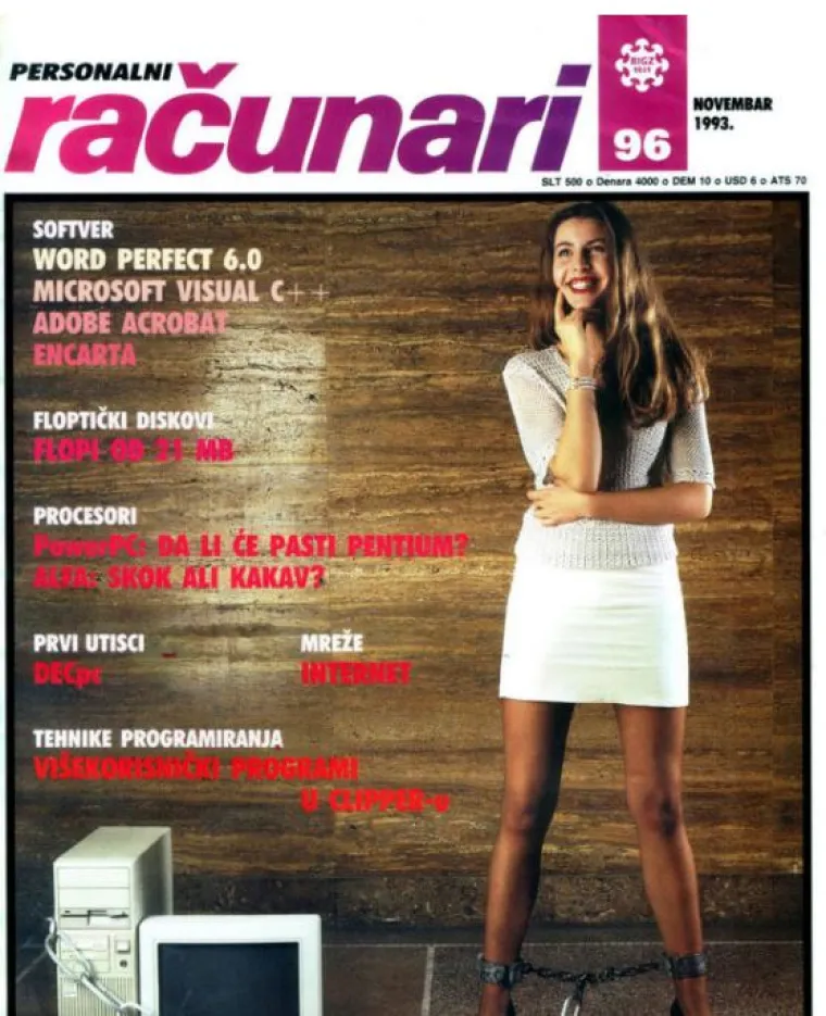 Sjeća li se tko ovog marketinga? Žene su bile glavni simbol časopisa 'Računari'