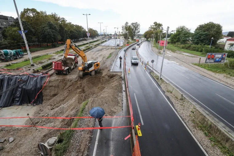 Prometni kolaps u Zagrebu kod gradilišta Remetinečkog rotora