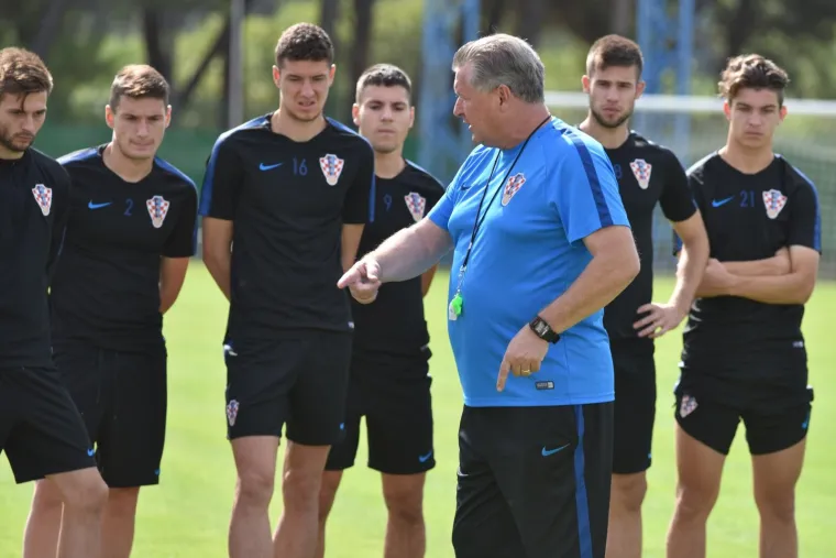 Stadion Šubićevac, Šibenik - Trening U-21 hrvatske nogometne reprezentacije uoči ogleda sa Škotskom. Photo: Hrvoje Jelavic/PIXSELL