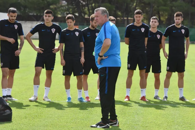 Stadion Šubićevac, Šibenik - Trening U-21 hrvatske nogometne reprezentacije uoči ogleda sa Škotskom. Photo: Hrvoje Jelavic/PIXSELL