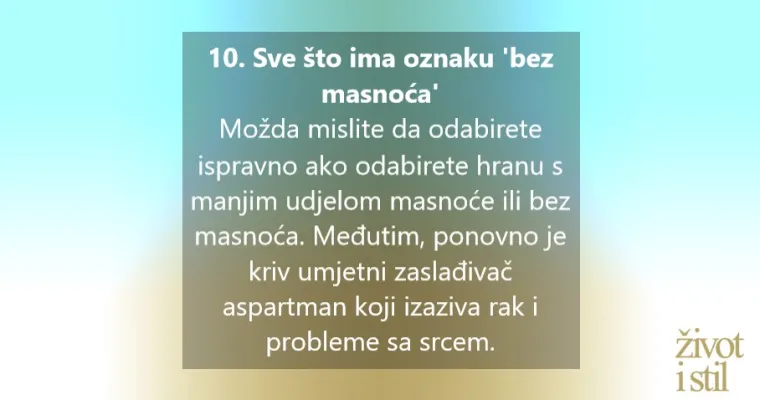 10 namirnica koje nisu dobre za na&scaron;e zdravlje i trebate ih odmah izbaciti iz prehrane