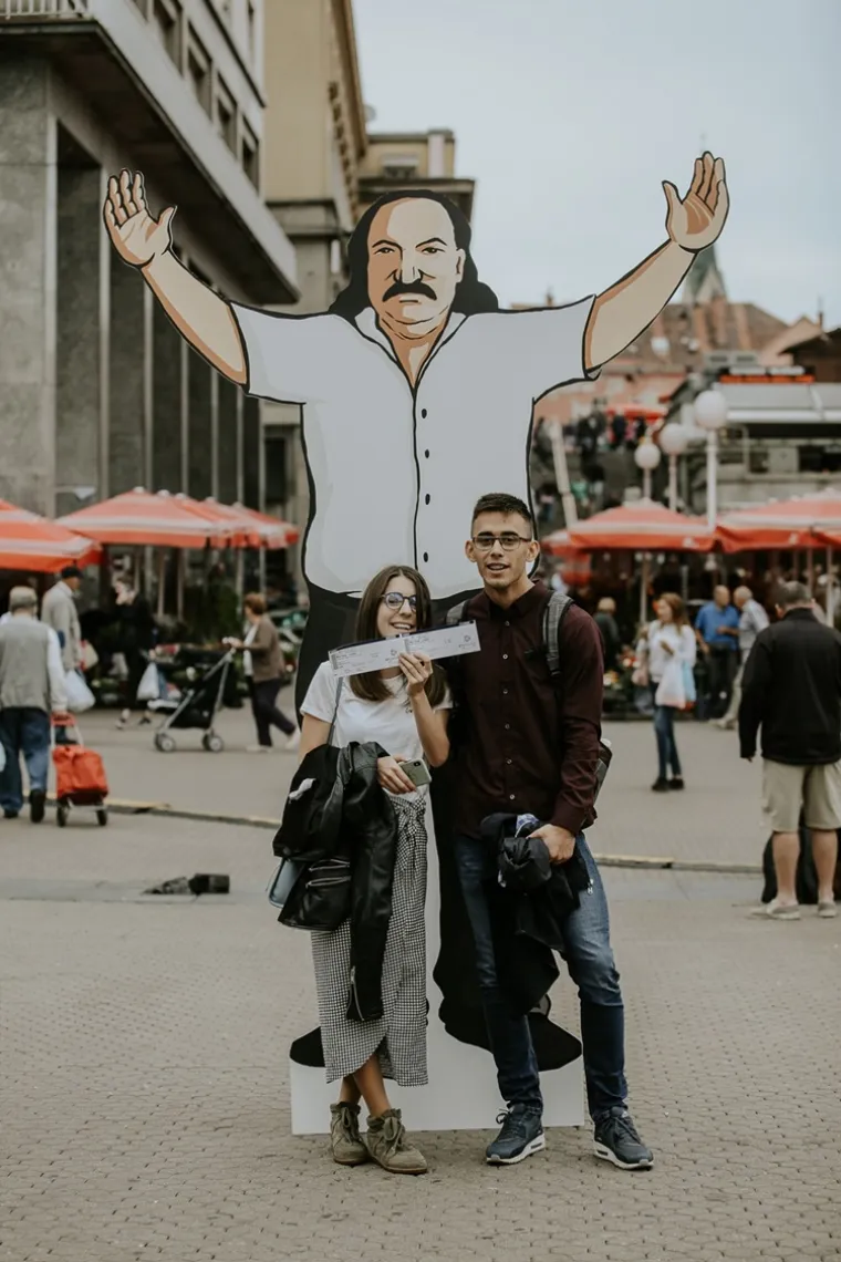 'Gigantski' Mi&scaron;o Kovač osvanuo na Trgu bana Josipa Jelačića