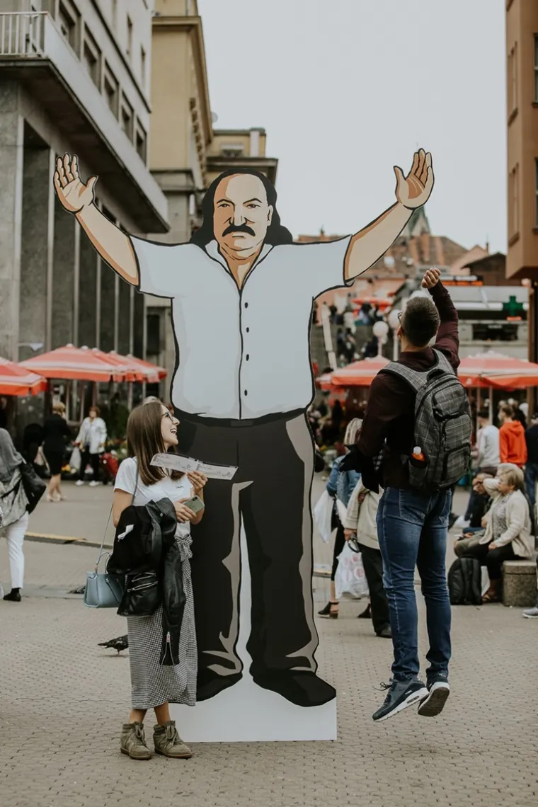 'Gigantski' Mi&scaron;o Kovač osvanuo na Trgu bana Josipa Jelačića