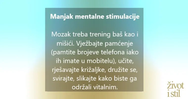 Najvažniji organ u tijelu: 5  svakodnevnih navika koje su lo&scaron;e za mozak