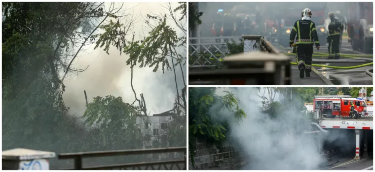 Dramatične scene iz centra Zagreba: Zapalio se otpad kod Botaničkog vrta!