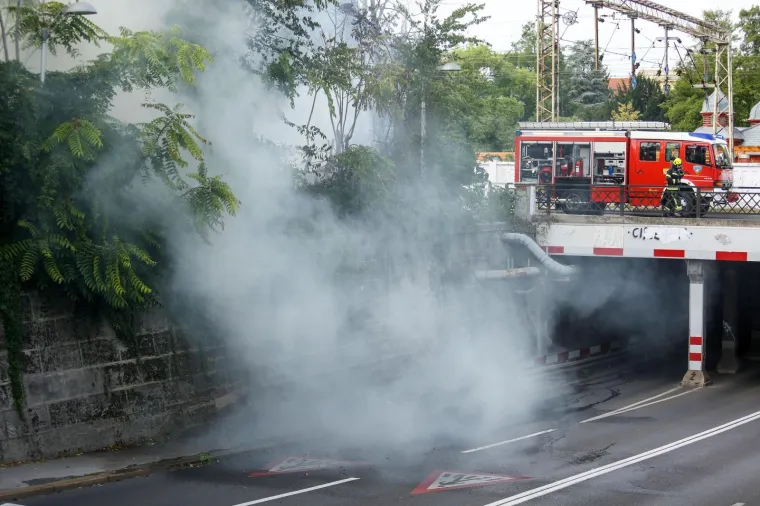 Dramatične scene iz centra Zagreba: Zapalio se otpad kod Botaničkog vrta!