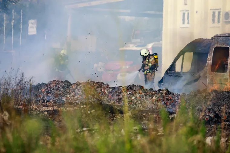 16.09.2019., Split - Veliki pozar na TTTS-u.
Photo: Milan Sabic/PIXSELL