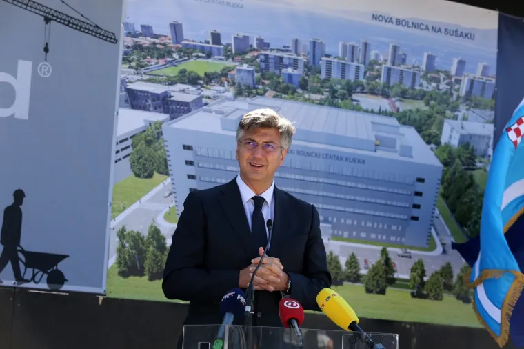 Plenković položio kamen temeljac za riječku bolnicu vrijednu gotovo milijardu kuna