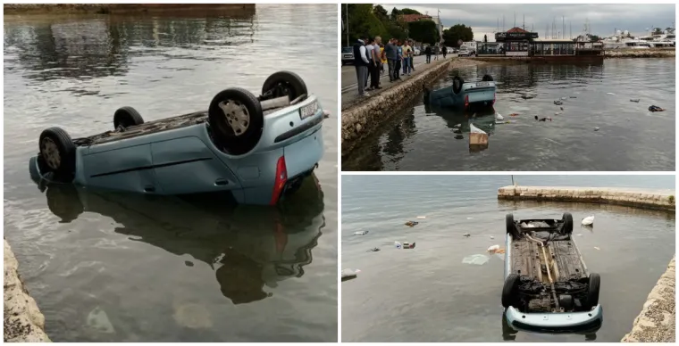 Drama u Zadru: S Fiatom Puntom sletio u more. Posjetitelji kafića herojski ga izvukli iz auta