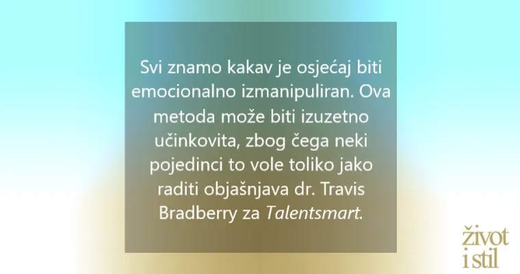 7 znakova da imate posla s emocionalnim manipulatorom