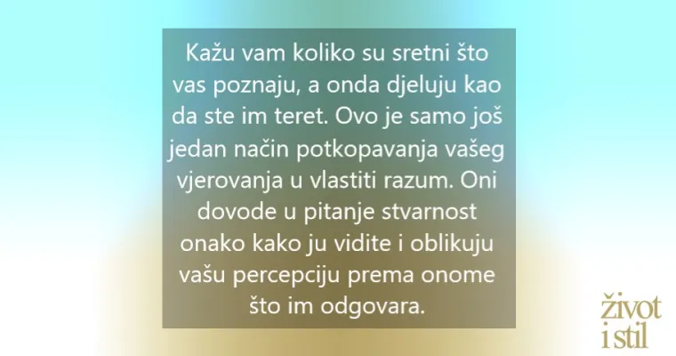 7 znakova da imate posla s emocionalnim manipulatorom