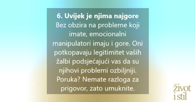7 znakova da imate posla s emocionalnim manipulatorom
