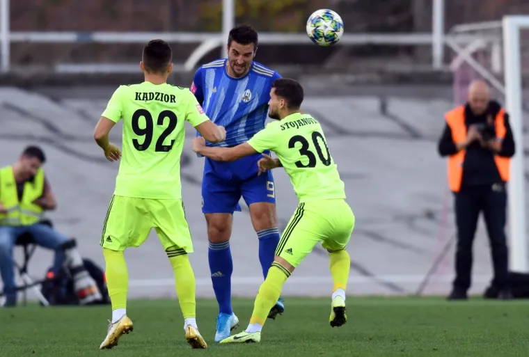 Nogometa&scaron;i zagrebačkog Dinama uvjerljuivo su pobijedili Lokomotivu 4:0 u desetom kolu Prve hrvatske nogometne lige i uvjerljivom pobjedom najavili ogled s Manchester Cityjem u Ligi prvaka sljedećeg utorka. Photo: Josip Regovic/PIXSELL