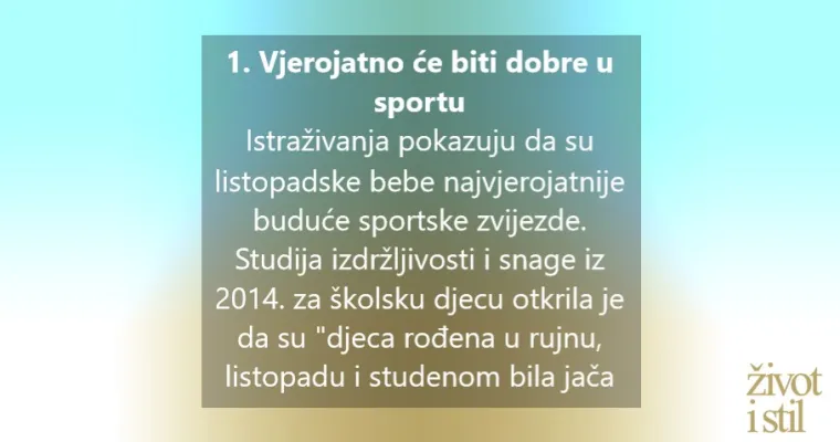 6 razloga zašto su bebe rođene u listopadu posebne