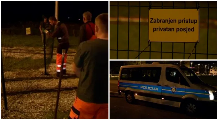 Noćna akcija policije i redara u Zagrebu: Skinuta ograda koju je obitelj postavila na okreti&scaron;tu tramvaja!