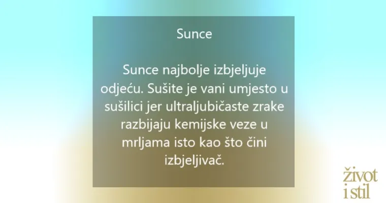4 prirodna načina za izbjeljivanje požutjele bijele odjeće
