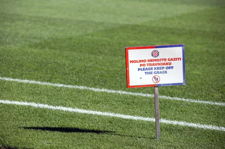 FOTO Travnjak na Poljudu u lo&scaron;em stanju uoči utakmice Hrvatska - Mađarska