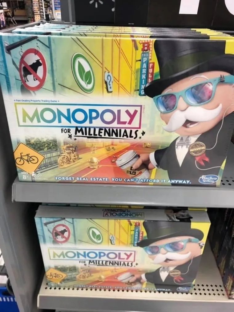 Monopoly za milenijalce ima poruku: "Zaboravite na nekretnine. Ionako si ih ne možete priuštiti."