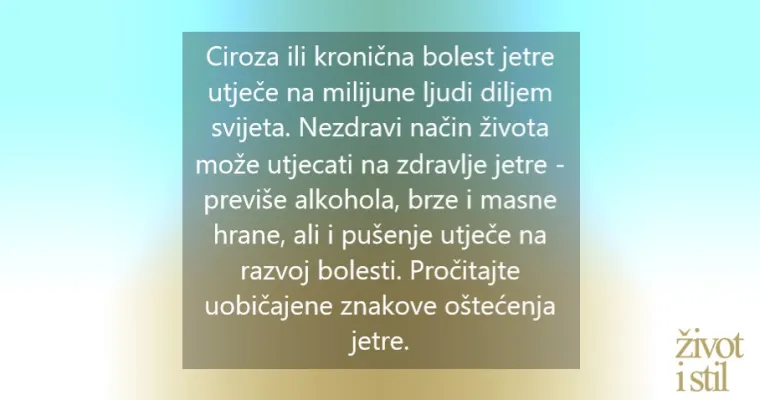 6 znakova da vaš način života utječe na zdravlje jetre