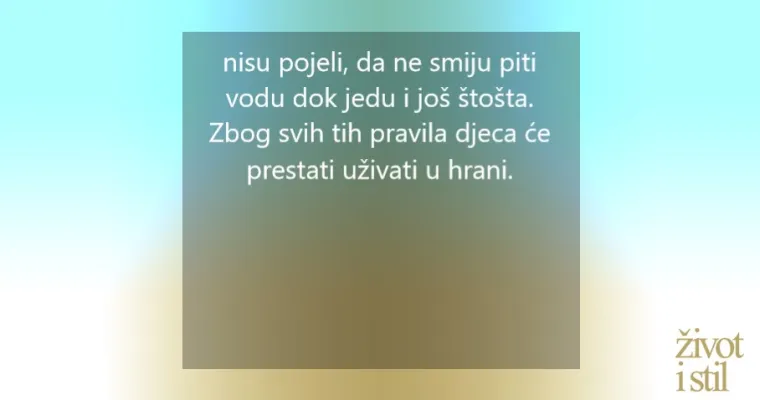 Nutricionisti otkrili lo&scaron;e navike koje nesvjesno usađujemo djeci za stolom