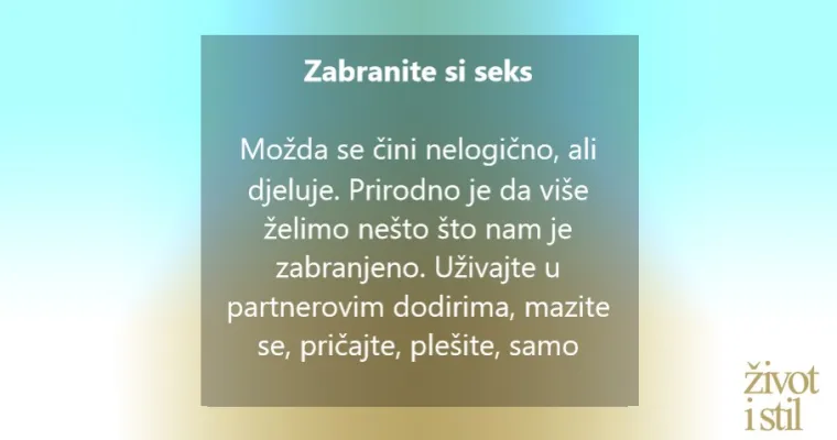 Usavr&scaron;avanje pod plahtama: 5 koraka do najboljeg seksa