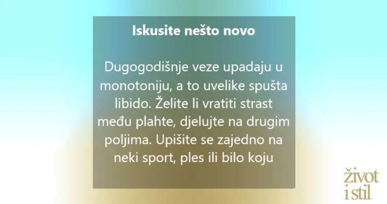 Usavr&scaron;avanje pod plahtama: 5 koraka do najboljeg seksa