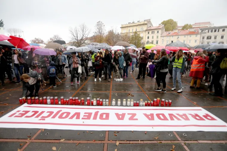 Prosvjed "Pravda za djevojčice" diljem Hrvatske: 'Imamo dru&scaron;tvo kao slučaj i zato ga moramo mijenjati'