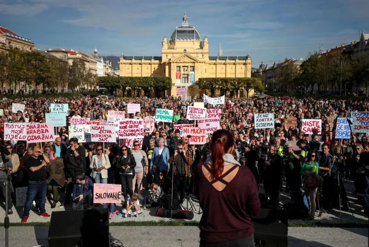 VELIKI PROSVJED ZA DJEVOJČICE U ZAGREBU: 'Institucije koje štite zlostavljače su zlostavljačke'