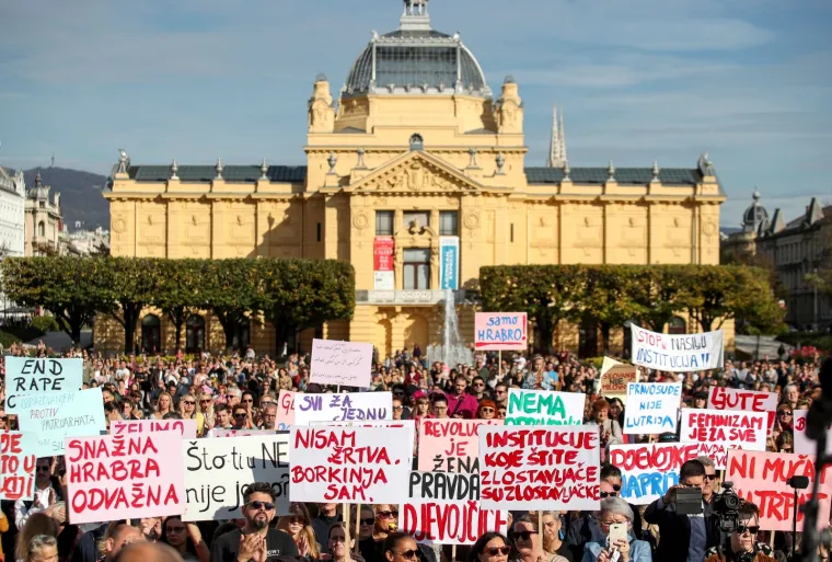 VELIKI PROSVJED ZA DJEVOJČICE U ZAGREBU: 'Institucije koje štite zlostavljače su zlostavljačke'