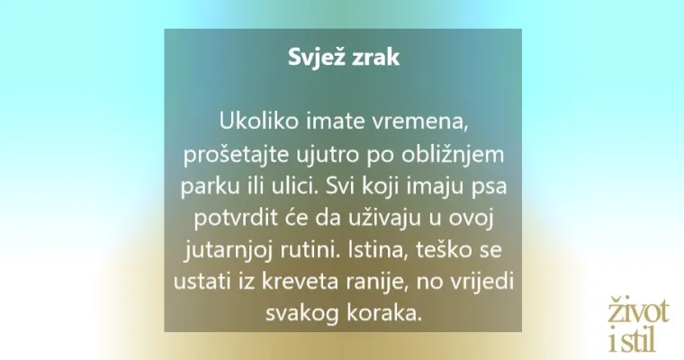 8 stvari koje zdravi i sretni ljudi čine svakog jutra