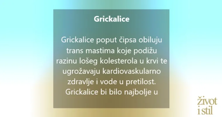 Vrlo jednostavno: Želite li ravan trbuh izbjegavajte ove namirnice