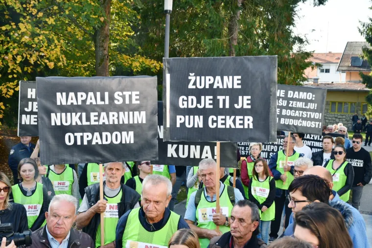 'STOP NUKLEARNOM OTPADU U DVORU': Gradonačelnik Petrinje: 'Ovo područje je izgubilo svaku šansu ako na njemu bude odlagalište'