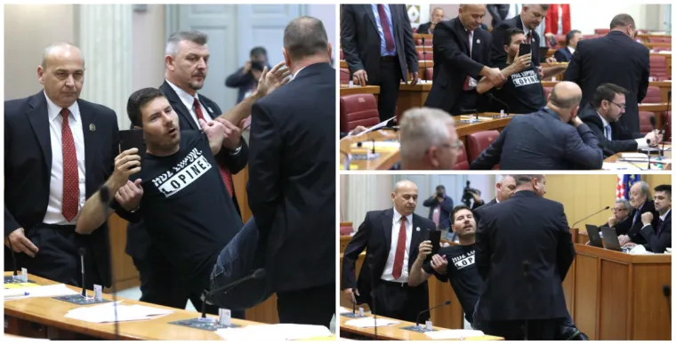 Žestoka svađa u Saboru: Pernara ponovno straža iznijela iz Sabora