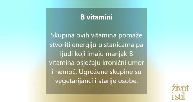Treba vam ne&scaron;to da živnete? Ovi vitamini i minerali najbolje podižu energiju