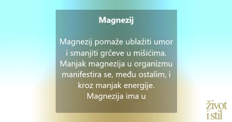 Treba vam ne&scaron;to da živnete? Ovi vitamini i minerali najbolje podižu energiju