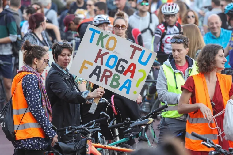 'Građani drugog reda' prosvjedovali u Zagrebu: 'Kako propisno voziti po nepropisnoj infrastrukturi?'