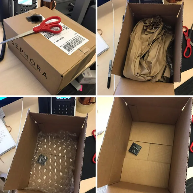 JESTE LI I VI DOBILI OVAKAV PAKET? Ekipa dijeli nevjerojatnu količinu ambalaže u kojima su im stizale sitnice