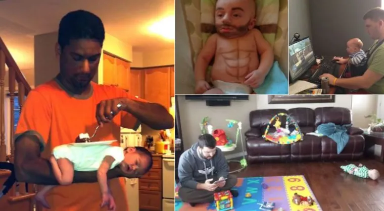 Bitno da je klincima dobro: Urnebesne slike koje pokazuju za&scaron;to nije dobro tatu ostaviti samog s djecom