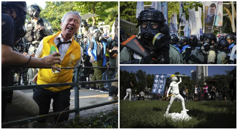 Dramatične scene! Prosvjednici vukli ograde za barikade, policija bacila suzavac