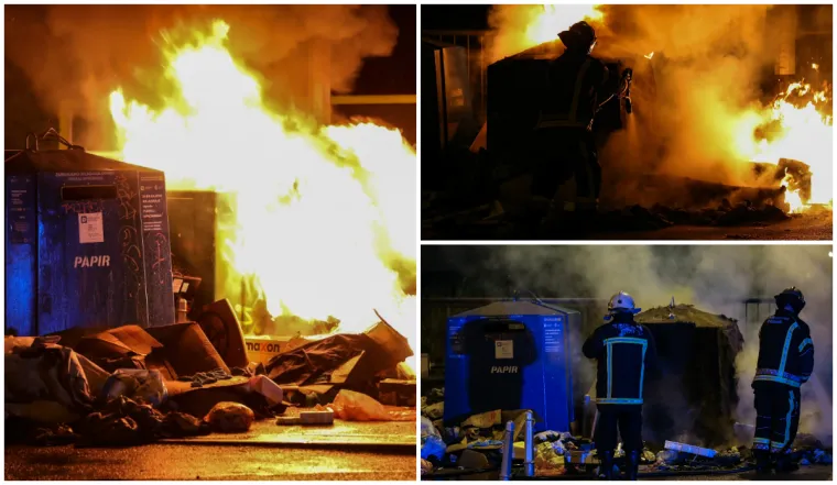 Zagrebački vatrogasci u akciji: Pogledajte kako je izgledalo ga&scaron;enje kontejnera na Kusto&scaron;iji