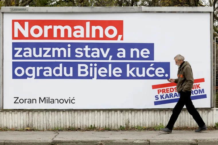 MILANOVIĆ SE SPRDA S PREDSJEDNICOM NA SVOJIM PLAKATIMA: 'Normalno, zauzmi stav, a ne ogradu Bijele kuće'