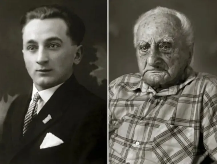 Ludvík Chybík - 20 godina (1908). Danas ima 102./Jan Langer
