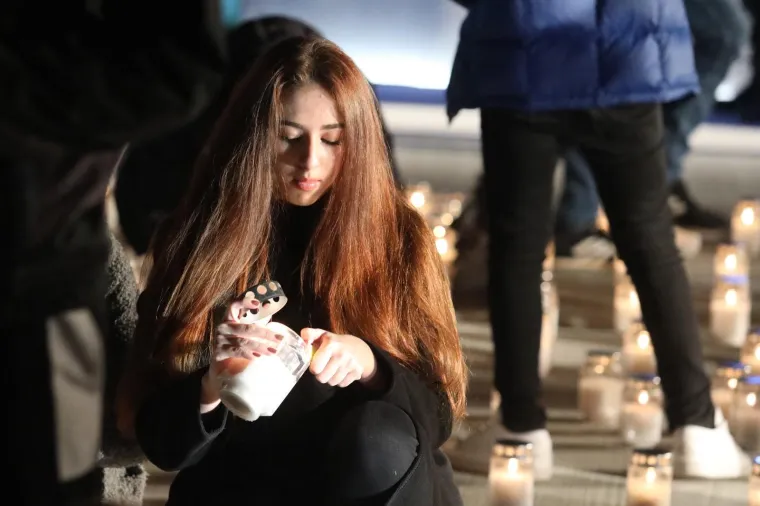 Paljenje svijeća u Zagrebu