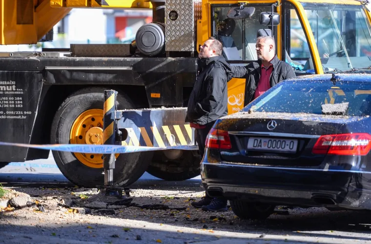 EKSPLOZIJA U ZAGREBU: Kran zapeo za dalekovod