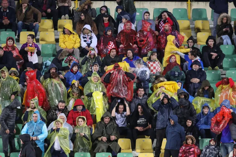 19.11.2019., Stadion Aldo Drosina, Pula - Prijateljska nogometna utakmica, Hrvatska - Gruzija. Navijaci. 
Photo: Luka Stanzl/PIXSELL