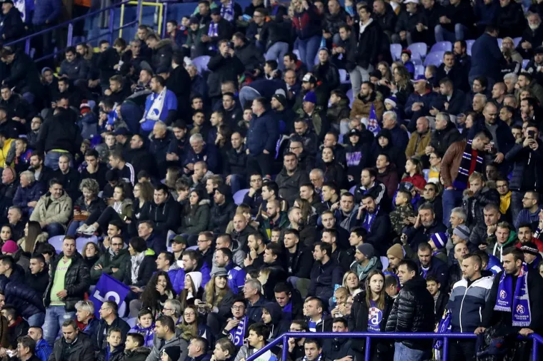 Stadion Maksimir, Zagreb - Hrvatski telekom Prva liga, 16. kolo, GNK Dinamo - HNK Hajduk. Navijači na Maksimiru.
Photo: Goran Stanzl/PIXSELL
