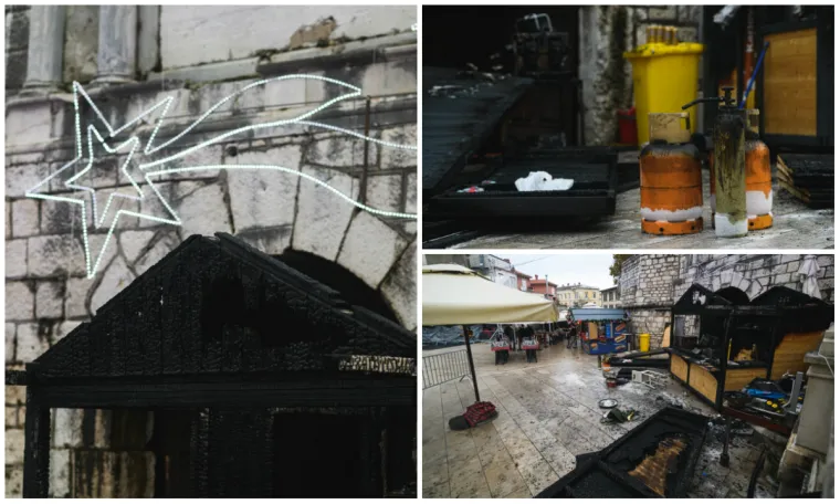 Drama u Zadru: Zbog nestručnog rukovanja plinskom bocom izgorjela adventska kućica