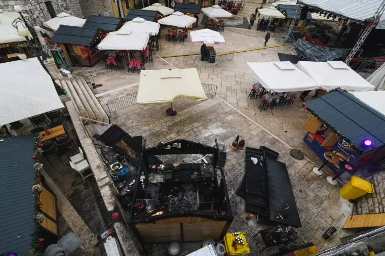 Drama u Zadru: Zbog nestručnog rukovanja plinskom bocom izgorjela adventska kućica