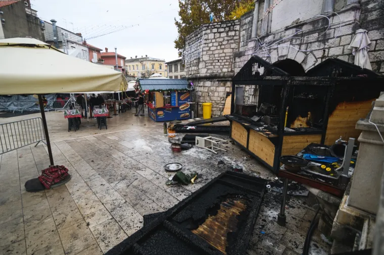 Drama u Zadru: Zbog nestručnog rukovanja plinskom bocom izgorjela adventska kućica